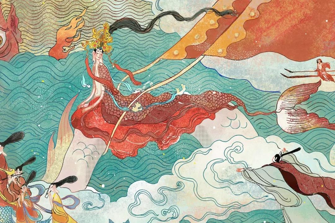 《洛神賦》繪本插畫，最美的中國(guó)式愛情！