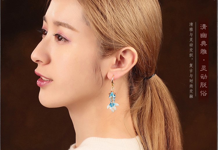 靈動脫俗魚兒耳墜，氣質(zhì)民族風(fēng)耳環(huán)首飾