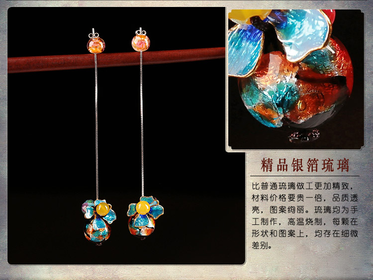 清新匠心啟航閱讀耳墜，詩意銀線耳環(huán)首飾