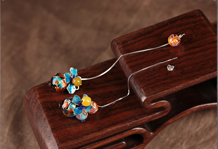 清新匠心啟航閱讀耳墜，詩意銀線耳環(huán)首飾