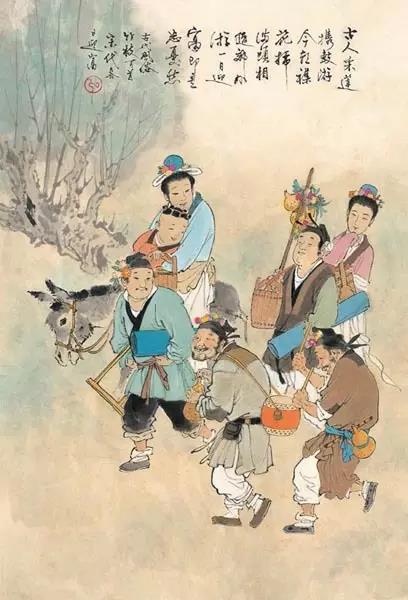 中國(guó)年畫(huà)：《古代風(fēng)俗百圖》那時(shí)候年味正濃