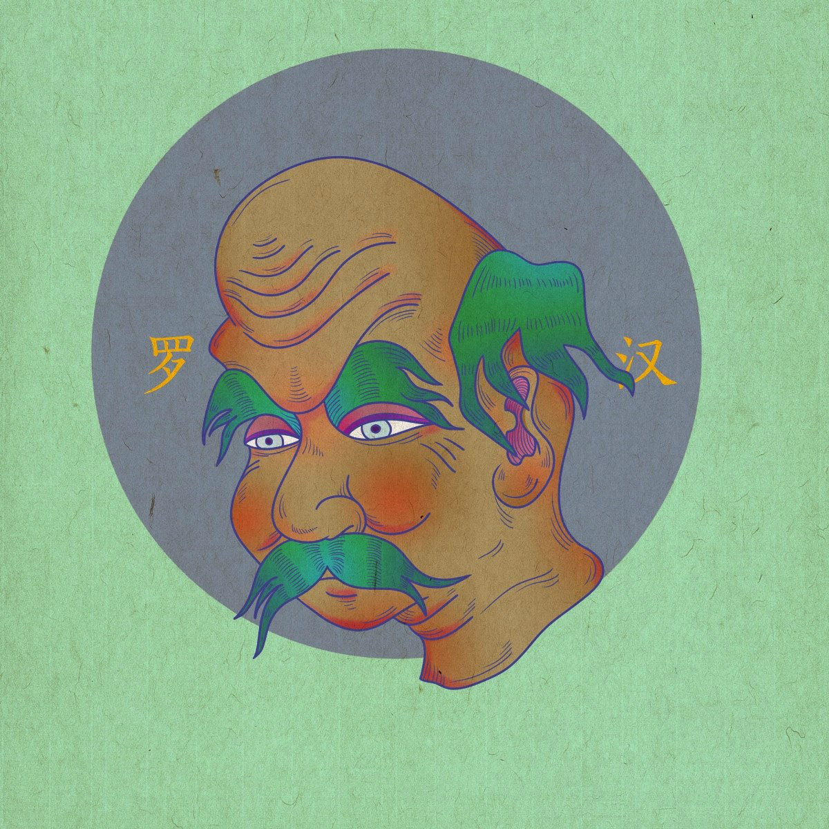 眾生相手繪插畫，風(fēng)格迥異人物頭像插畫圖片