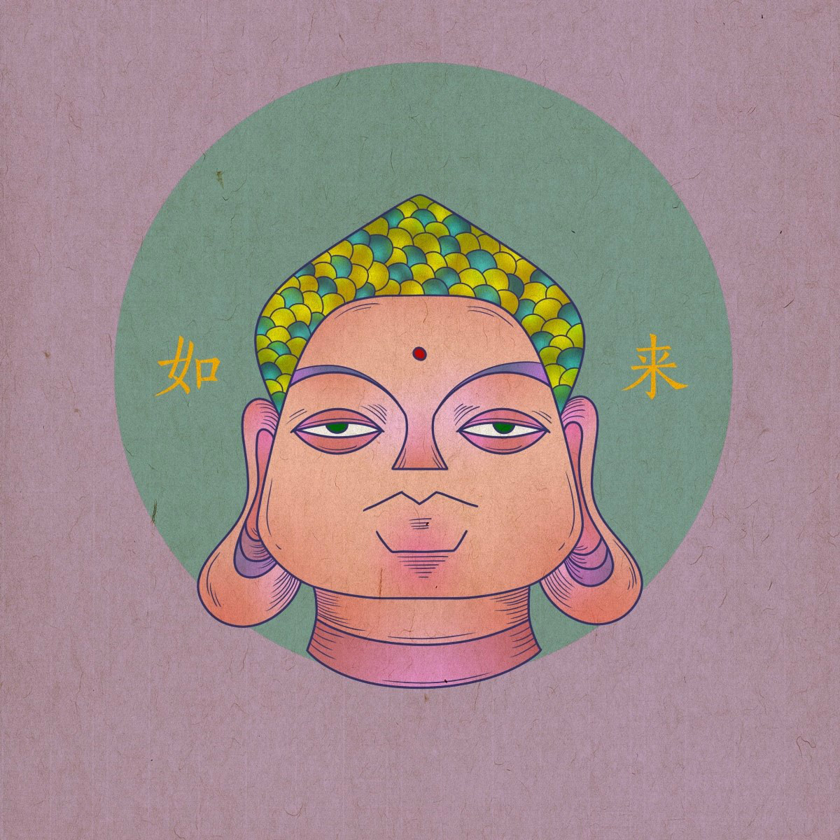 眾生相手繪插畫，風(fēng)格迥異人物頭像插畫圖片