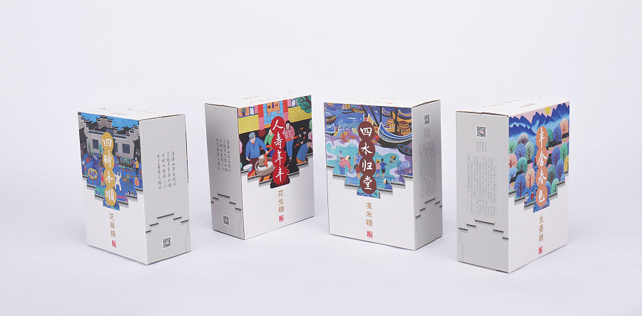 特色民族風(fēng)糖果包裝設(shè)計(jì)，古典食品包裝設(shè)計(jì)