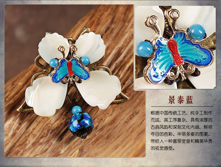 藍(lán)蝶起舞戒指，民族風(fēng)個性指環(huán)首飾