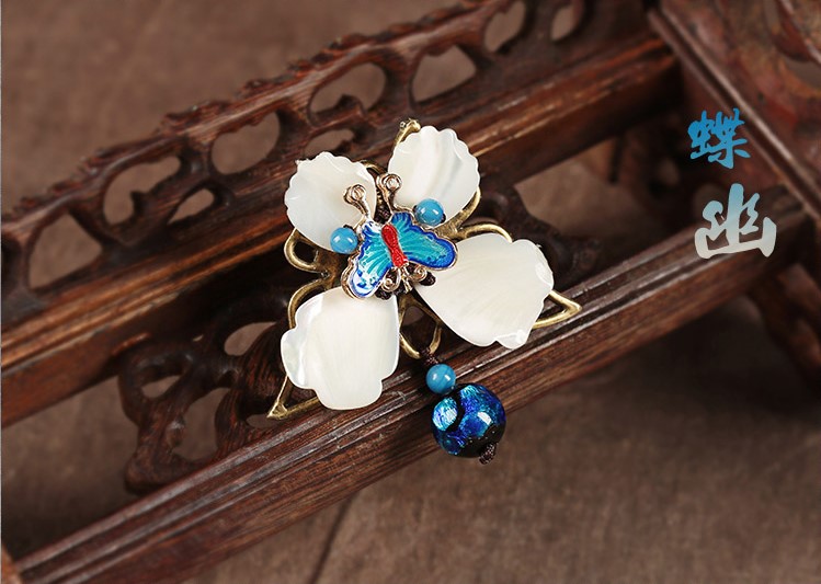 藍(lán)蝶起舞戒指，民族風(fēng)個性指環(huán)首飾