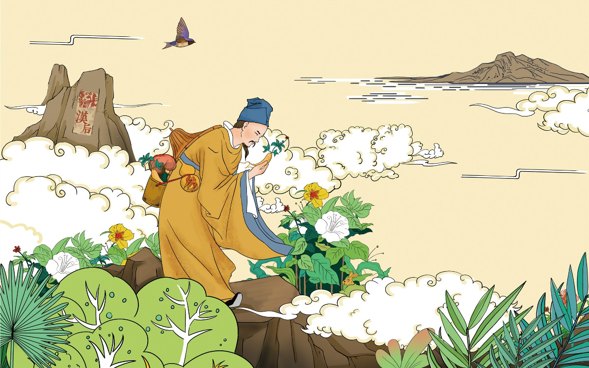 一款匠心啟航閱讀化妝品宣傳插畫，廣告插畫設(shè)計