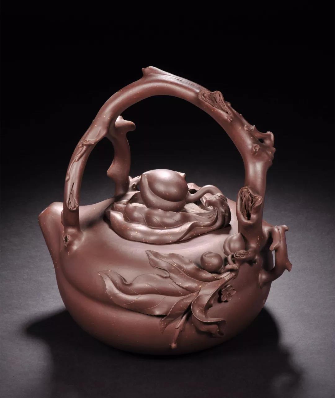 10種最美花器提梁壺，精美別致雕花紫砂壺!