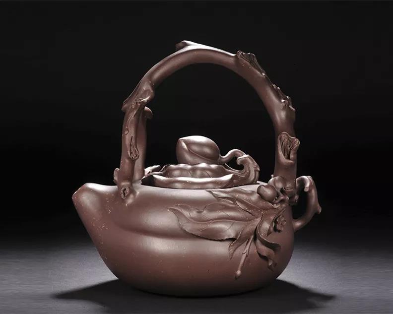 10種最美花器提梁壺，精美別致雕花紫砂壺!