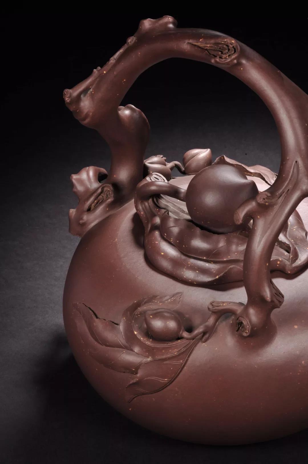 10種最美花器提梁壺，精美別致雕花紫砂壺!