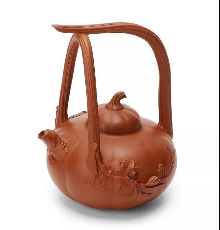 10種最美花器提梁壺，精美別致雕花紫砂壺!