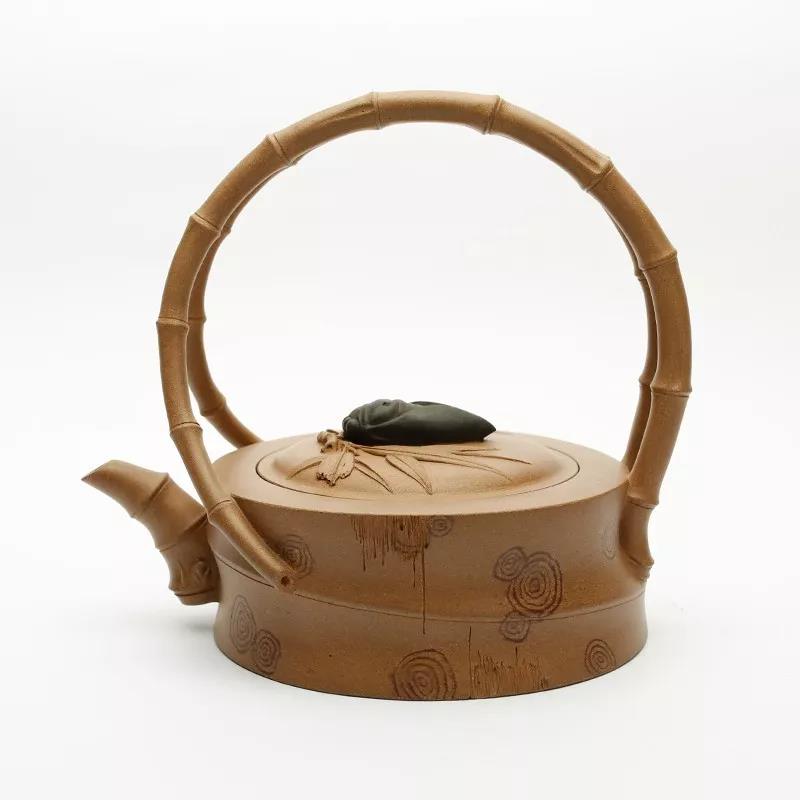 10種最美花器提梁壺，精美別致雕花紫砂壺!