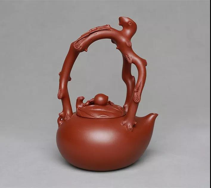 10種最美花器提梁壺，精美別致雕花紫砂壺!