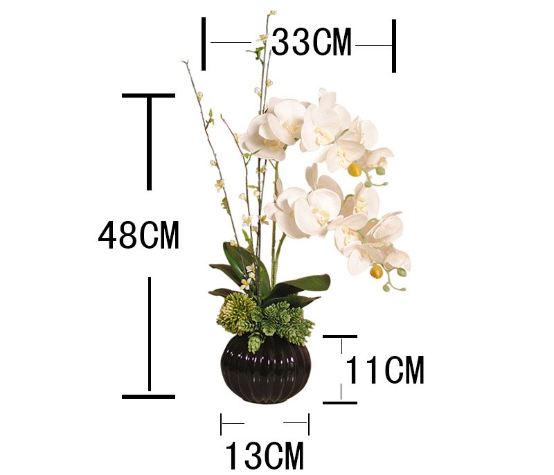 水清新中式蝴蝶蘭花藝，新中式花藝插花