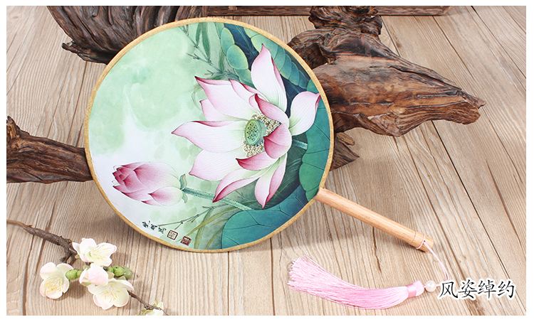 花卉圖案匠心啟航閱讀團(tuán)扇：16款古典雙面花卉團(tuán)扇