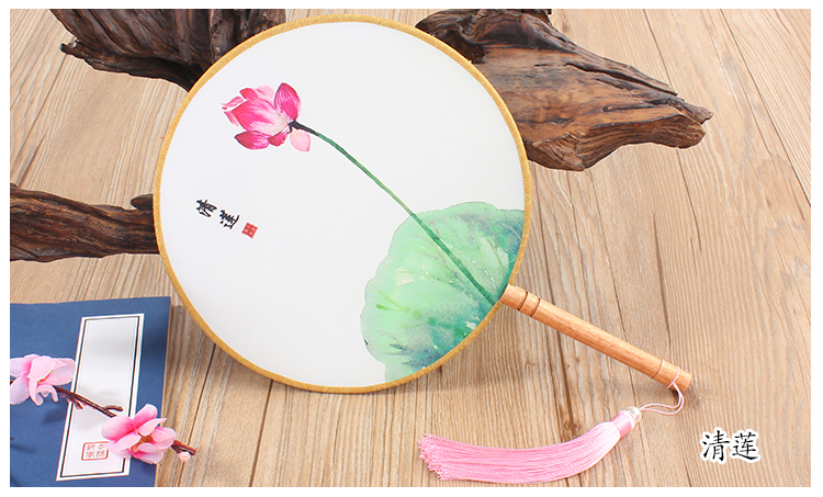 花卉圖案匠心啟航閱讀團(tuán)扇：16款古典雙面花卉團(tuán)扇