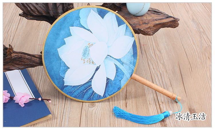 花卉圖案匠心啟航閱讀團(tuán)扇：16款古典雙面花卉團(tuán)扇