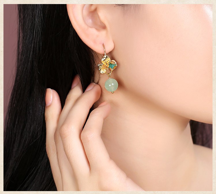 輕靈飄逸耳環(huán)，淡雅清新耳環(huán)首飾