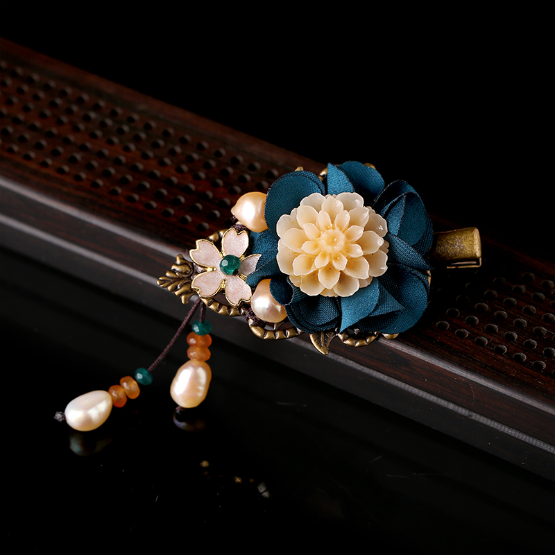 優(yōu)雅大氣發(fā)夾，唯美古風花朵發(fā)夾頭飾