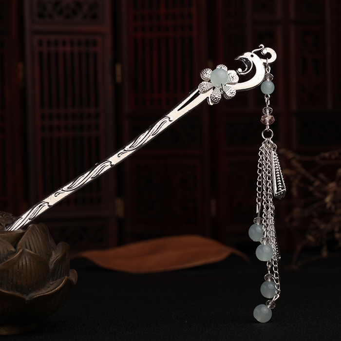 鳳凰盤發(fā)發(fā)釵步搖，精致唯美古風(fēng)頭飾