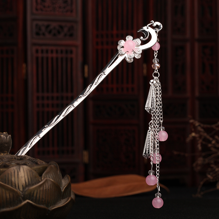 鳳凰盤發(fā)發(fā)釵步搖，精致唯美古風(fēng)頭飾