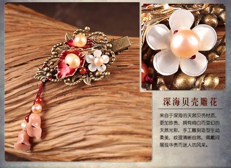 嬌艷典雅發(fā)夾，生動曼妙的發(fā)夾頭飾