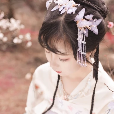 清新梅花仙子女生頭像，唯美古風真人頭像