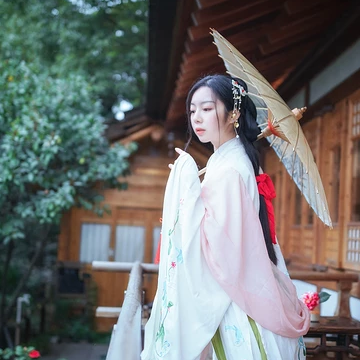 淡雅韻味帶傘女生頭像，唯美古風(fēng)真人頭像