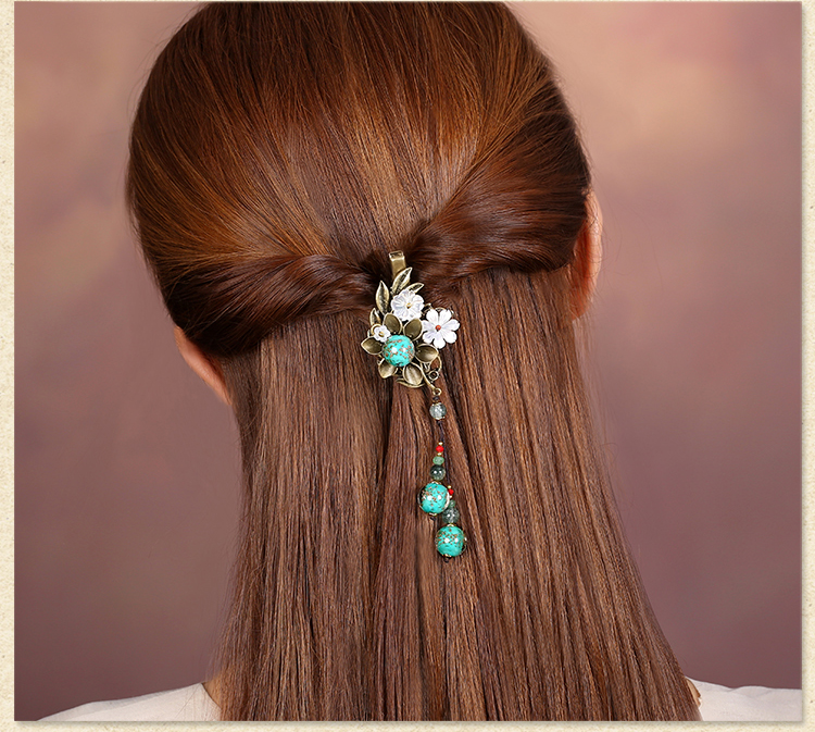 古銅蘊(yùn)緲發(fā)夾，靈動(dòng)唯美古風(fēng)頭飾