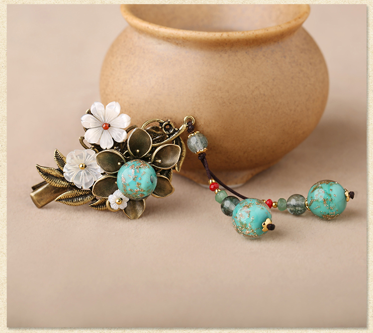 古銅蘊(yùn)緲發(fā)夾，靈動(dòng)唯美古風(fēng)頭飾