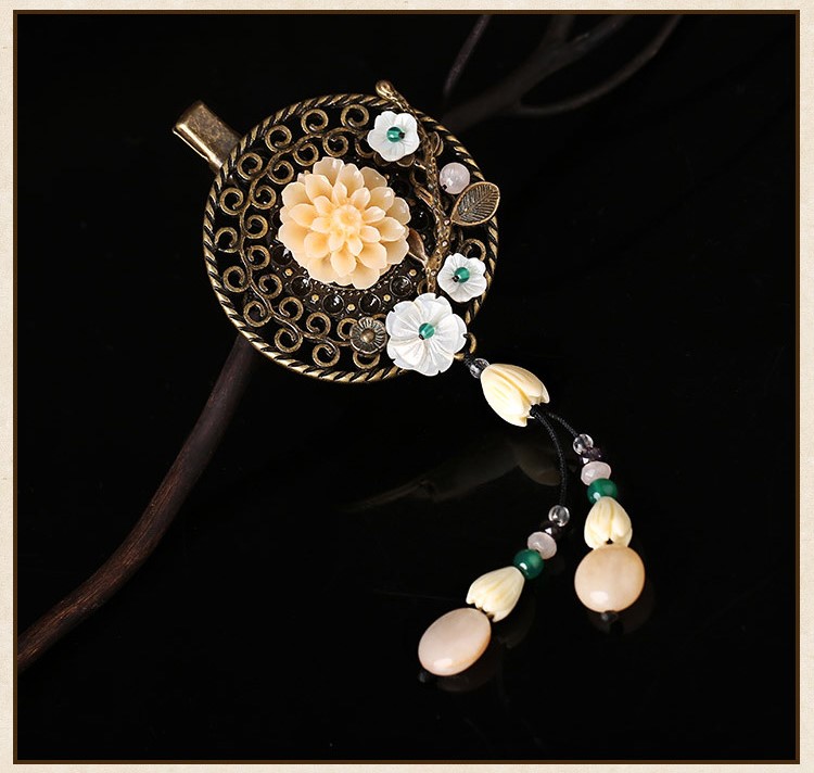 三生三世發(fā)夾，淡雅秀麗古典頭飾