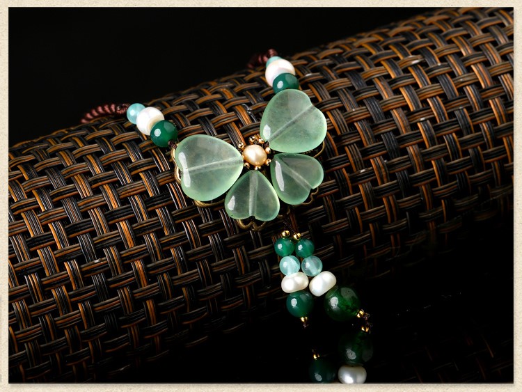 好久不見項(xiàng)鏈，清新靈動淡綠項(xiàng)鏈圖片