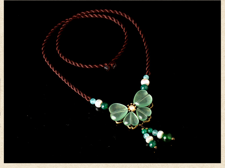 好久不見項(xiàng)鏈，清新靈動淡綠項(xiàng)鏈圖片