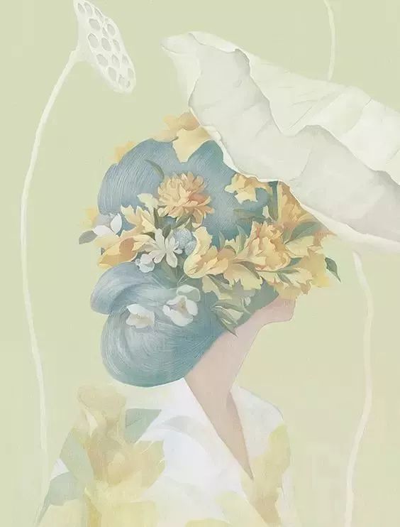 風(fēng)格獨特的插畫圖片，時尚清新色調(diào)手繪插畫