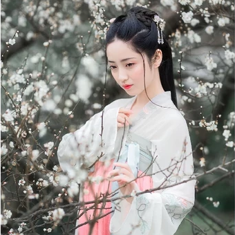 花香滿溢清新女生頭像，唯美古風(fēng)真人頭像