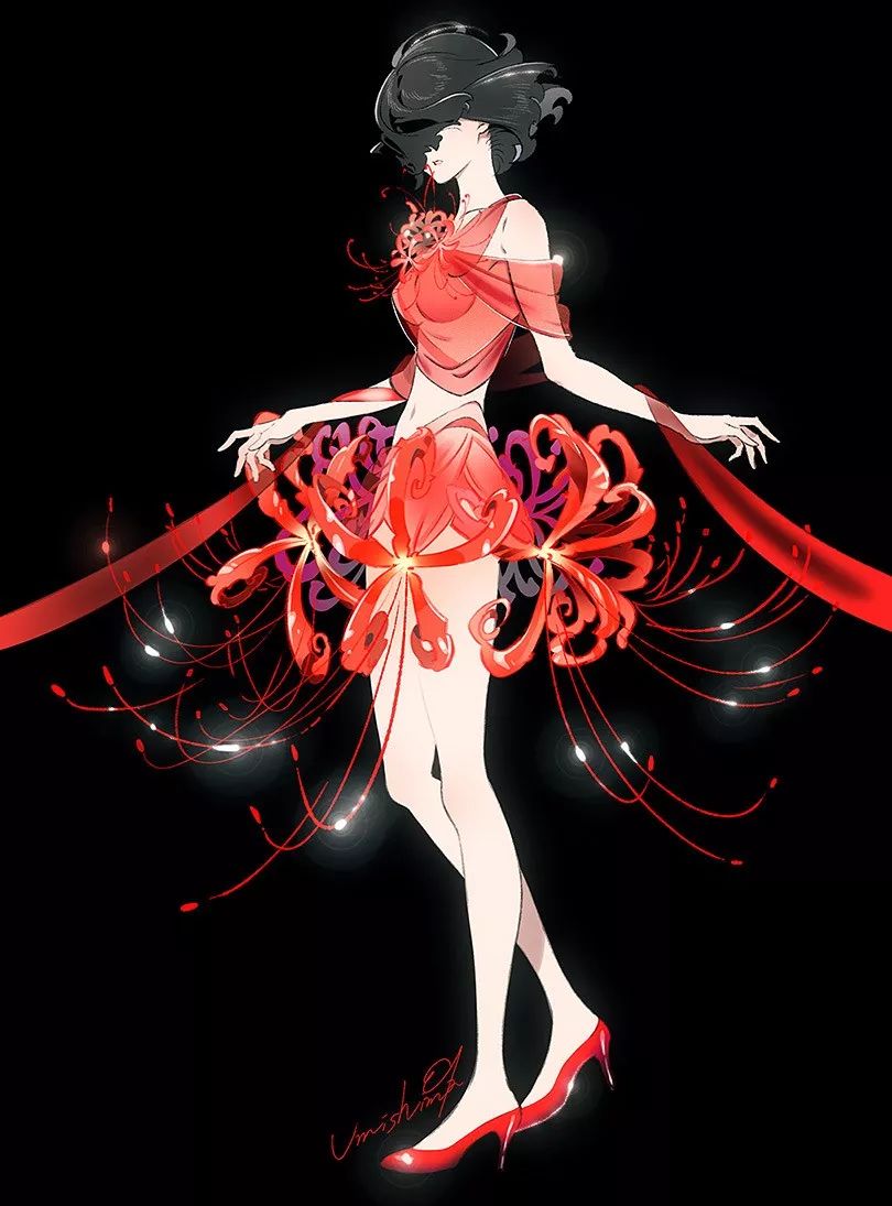 超唯美優(yōu)雅插畫(huà)，清新亮麗的手繪插畫(huà)