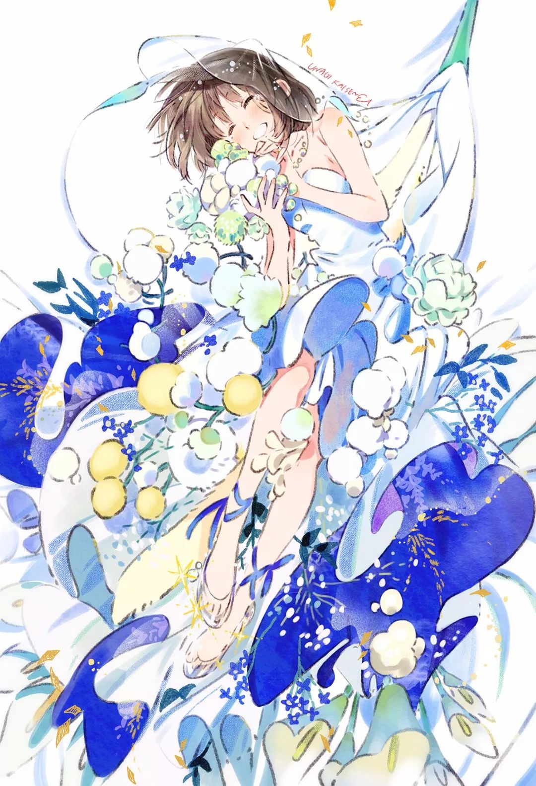 超唯美優(yōu)雅插畫(huà)，清新亮麗的手繪插畫(huà)