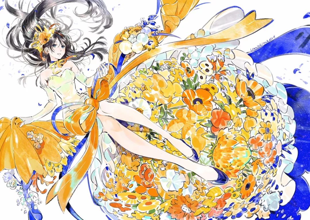 超唯美優(yōu)雅插畫(huà)，清新亮麗的手繪插畫(huà)