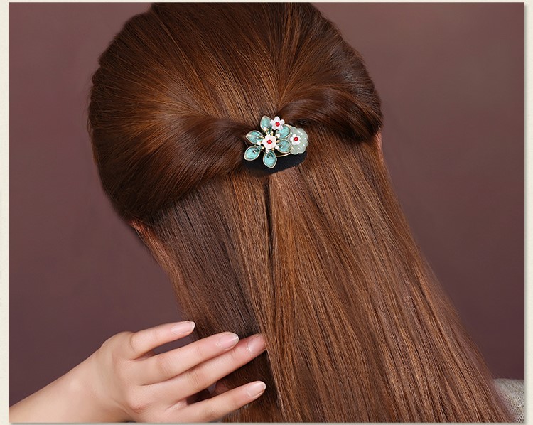 清新脫俗花萼發(fā)圈，時尚古典頭飾