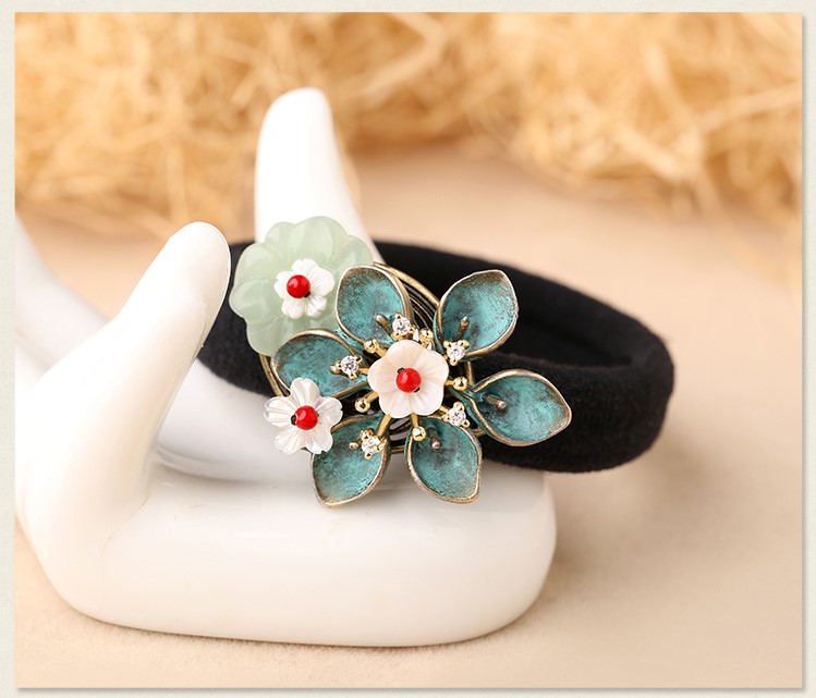 清新脫俗花萼發(fā)圈，時尚古典頭飾