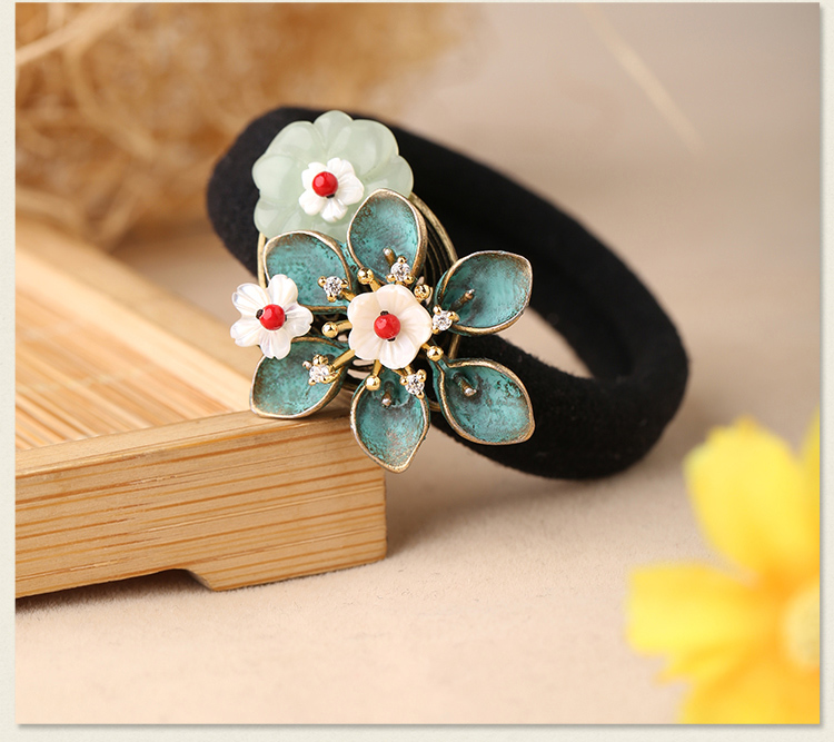 清新脫俗花萼發(fā)圈，時尚古典頭飾