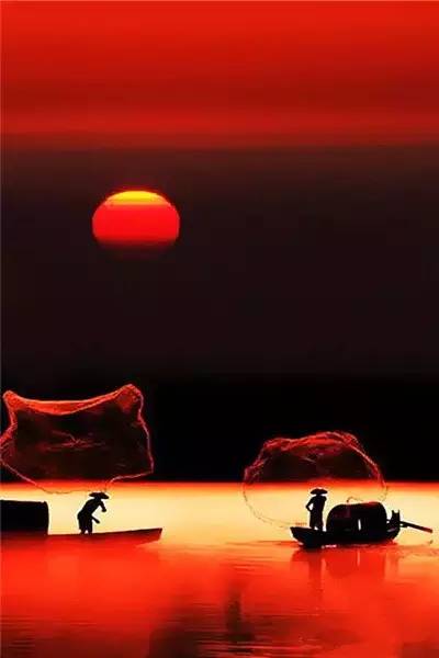 美到骨子里的夕陽(yáng)風(fēng)景：青山依舊在，幾度夕陽(yáng)