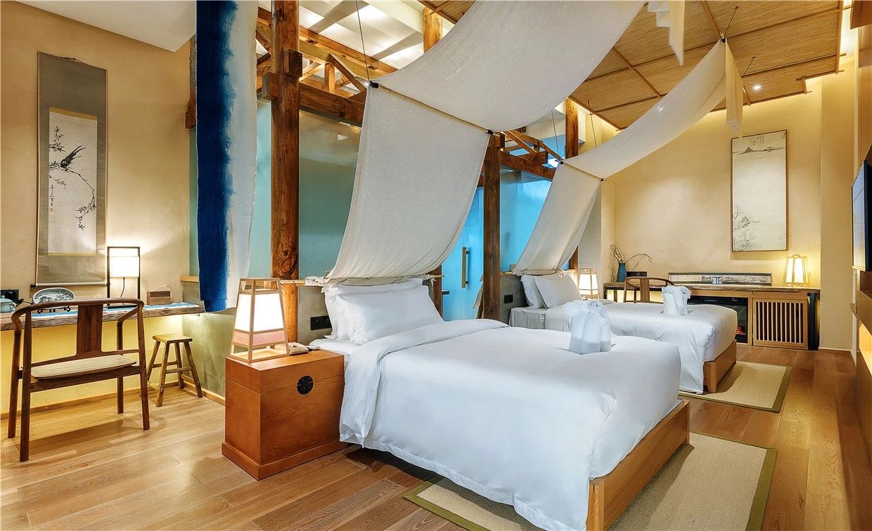 青城山·心越酒店，美的很自然沒有斧鑿的刻意