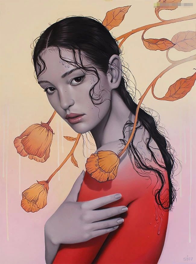 肖像插畫遇上植物花卉，碰撞出不一樣的火花！