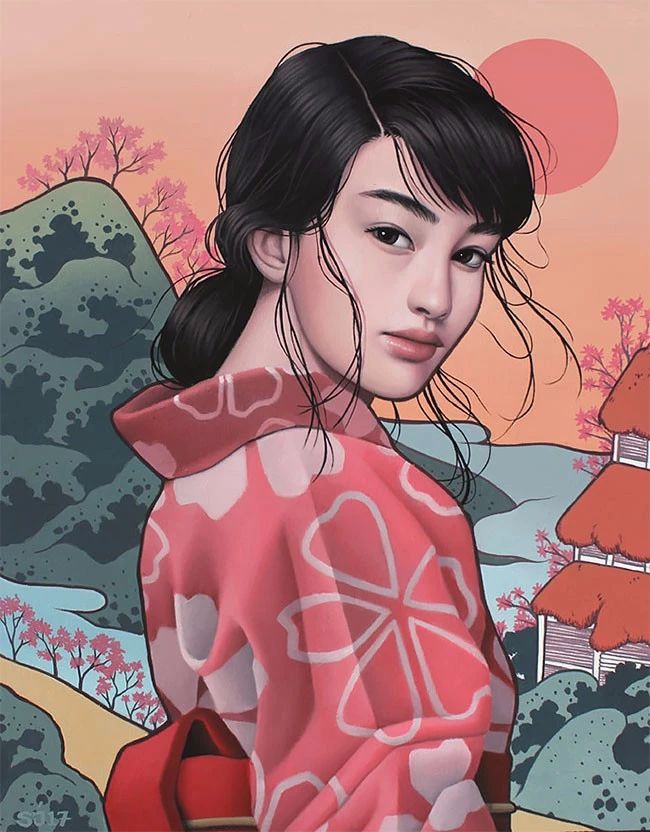 肖像插畫遇上植物花卉，碰撞出不一樣的火花！