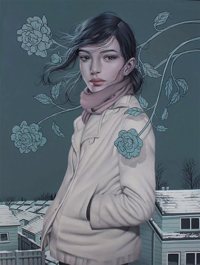 肖像插畫遇上植物花卉，碰撞出不一樣的火花！