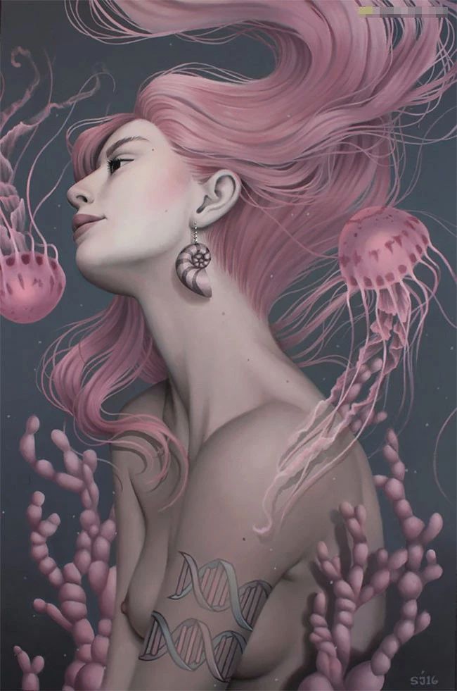 肖像插畫遇上植物花卉，碰撞出不一樣的火花！