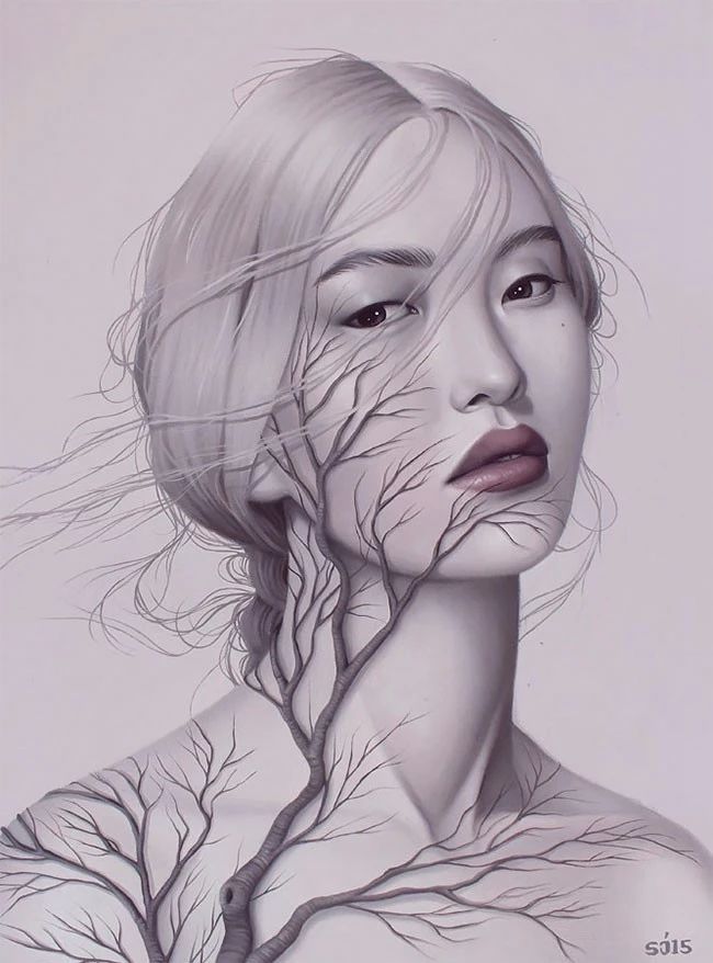 肖像插畫遇上植物花卉，碰撞出不一樣的火花！