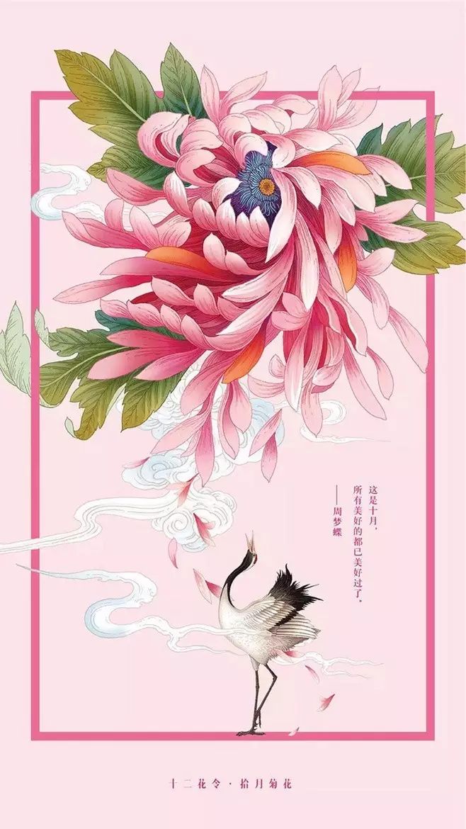十二花令插畫圖片：以花為媒四季流轉