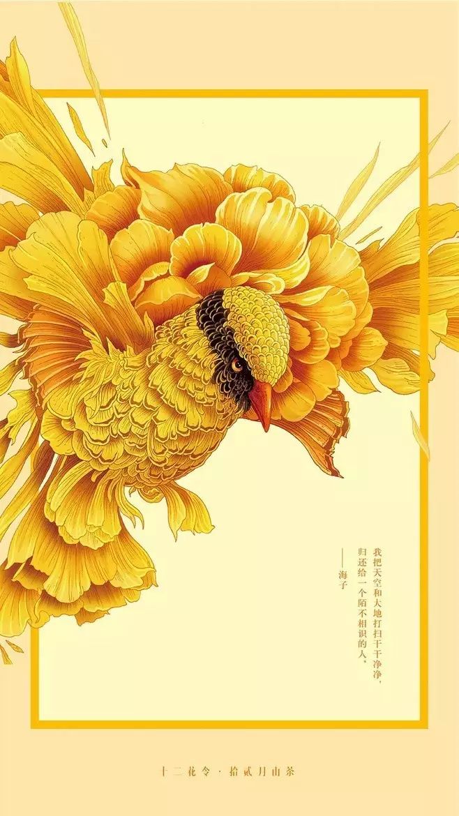 十二花令插畫圖片：以花為媒四季流轉